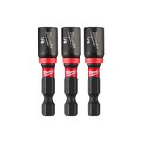 Adaptador magnetico para brocas 1/4x1-7/8 pulg (6x47 mm) 3 piezas