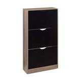 Zapatera de madera 3 cajones café