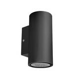 Aplique de pared dual cylinder negro gu10