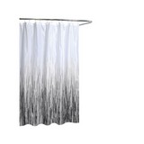 Cortina para baño 182.9x177.8 cm blanco greyscale rain