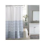 Cortina para baño 180x180 cm blanco waves