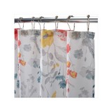 Cortina para baño 180x180 cm gris/taupe wildflower