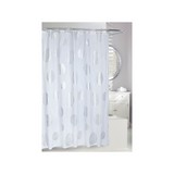 Cortina para baño 180x180 cm blanco circulos zinnia