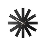 Reloj para pared metalico 30.48 cm negro