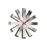 Reloj para pared metalico 30.48 cm plateado
