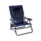 Silla plegable de aluminio hard arm color azul