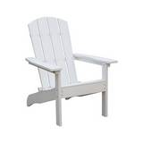 Silla de resina adirondack blanco