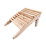 Reposapiés de madera natural para exterior