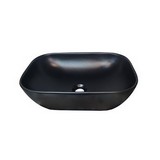 Lavamano de sobreponer rectangular negro