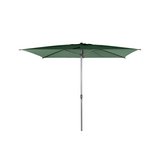 Sombrilla rectangular de acero/aluminio 300x200 cm loompa verde oliva