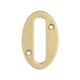 Numero 0 laton pulido 4 pulg (10.16 cm)