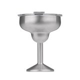 Copa termica para martini de acero 384 ml plateado rita