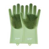 Guantes lavavajillas de silicona verde