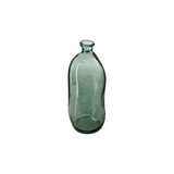 Botella decorativa de vidrio 35x14.5 cm verde