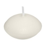 Candela decorativa sin aroma 4.5 cm blanco 6 pzas