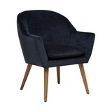 Sillon de madera/tela 83x70.5 cm negro chen sinel