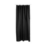 Cortina para baño de poliester 200x180 cm negro