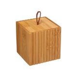 Caja organizadora de bambu cuadrada 9x9 cm terre
