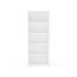 Librera de 5 niveles dec color blanco 177.8 x 30.3 cm