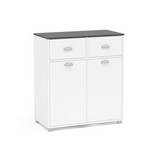 Mueble organizador de madera 90x80x40 cm blanco