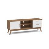 Mueble para tv de madera 56x150x40 cm natrl/blanco