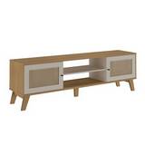 Mueble para tv de 180 x 40 x 55 cm color roble blanco