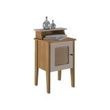 Mesa de madera auxiliar 43 x 36 x 72.5 cm color roble
