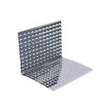 Rejilla para barbacoa de acero inox 46x30 cm 2 pzas