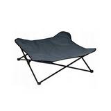 Cama para mascota para camping plegable gris