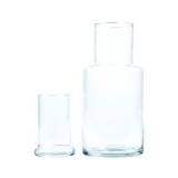 Decantador de vidrio con vaso 1500 ml transp 2 pzas