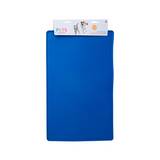 Alfombra plastica para plato de mascotas 48x30 cm azul