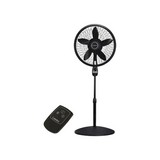 Ventilador 18 pulg de piso con control remoto negro