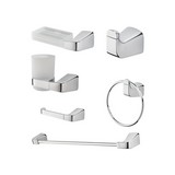 Accesorios para baño cascade titanio polimero 6 piezas