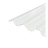 Lamina de policarbonato canal tipo aluminio zinc 10 pies (3.04 m) transparente