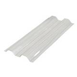 LAMINA DE POLICARBONATO CANAL TIPO ALUMINIO ZINC 12 PIES (3.65 m) TRANSPARENTE