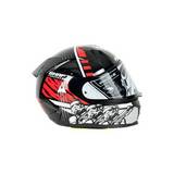 Casco shaft 560 storm negro rojo m sm