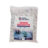 Piedra decorativa pequeña para jardin bolsa 25 lbs blanca