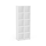 Librera 10 espacios de madera blanco