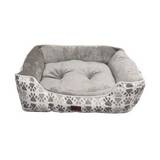 Cama para perro premium 51x41x18 cm huellas