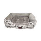 Cama para perro premium 76x61x23 cm huellas