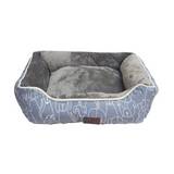Cama para perro premium 51x41x18 cm gris