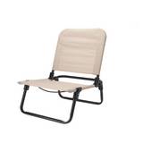 Silla para camping plegable 60x47x66 cm crema