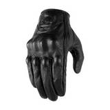Guante de piel icon negro talla xl