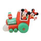 Inflable navidad tren mickey-minnie 120 cm