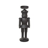 Candelabro navideño cascanues negro 46 cm cbxmas