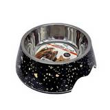 Plato para mascota negro con brillo 17.15 cm