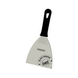 Espatula para hamburguesa gris con mango negro