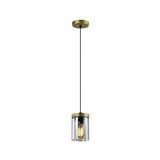 Lampara colgante 1 luz e27 dorado