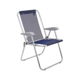 Silla plegable metal azul marino creta