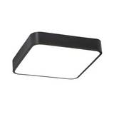 Plafon led cuadrado negro 18w luz cct